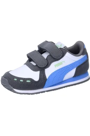 PUMA Unisex Kids Cabana Racer Sl 20 V Inf Sneakers, Cool Dark Gray-Blue Skies- White-Pure Green, 6 UK