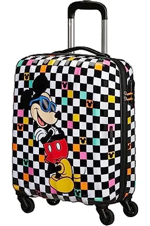 American Tourister Hypertwist, Spinner S, Hand Luggage, 55 cm, 36 l, Multi-Colored (Mickey Check)