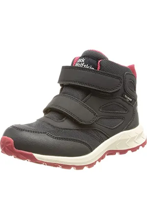 Jack Wolfskin Woodland Texapore MID VC K Walking Shoe, Dark Blue/Pink, 12 UK Child