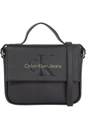 Calvin Klein Women Shoulder Bag Small, Black (Black/Dark Juniper), One Size