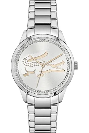 Lacoste Analogue Quartz Watch for Women with Silver Stainless Steel Bracelet - 2001189
