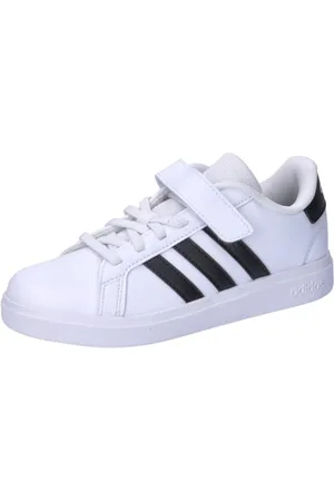 adidas Unisex Grand Court 2.0 Shoes Children, Cloud White/core Black/Cloud White, 13 UK