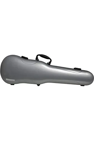 GEWA AIR 1.7 Form Shaped Violin Case high Gloss Metallic Silver, Made in Germany, high Break Resistance