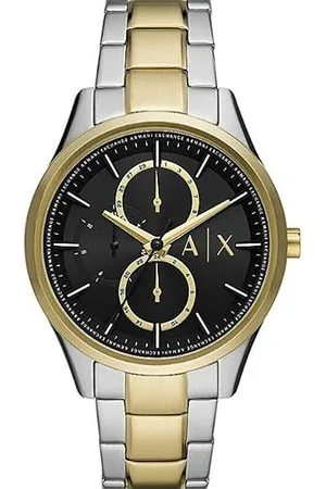 Armani Exchange Watch for Men, Quartz Multifunction Movement, 42 mm 2T /Gold Stainless Steel Case with a Stainless Steel Strap, AX1865