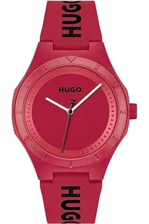 HUGO BOSS Analogue Quartz Watch for Men #LIT for HIM Collection with Silicone Bracelet