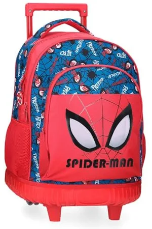Marvel Disney Spiderman Authentic Preschool Backpacks School Backpack Polyester Wide Adjustable Shoulder Strap Double Pocket By Joumma Bags, , backpack with wheels