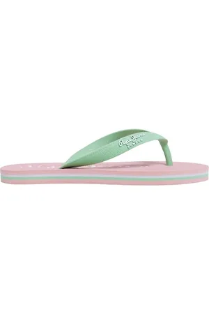 Pepe Jeans Bay Beach Brand G Flip-Flop, Pink (Factory Pink), 1.5 UK