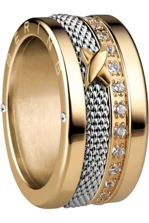 Bering Exchangeable Ring Combination for Women in Gold and Silver with the Distinctive Twist and Change System, Memel
