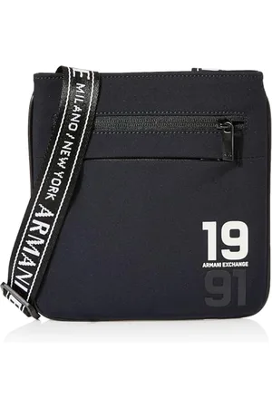 Armani Exchange Men Ninety-one, Front Logo Flat Crossbody, , Size