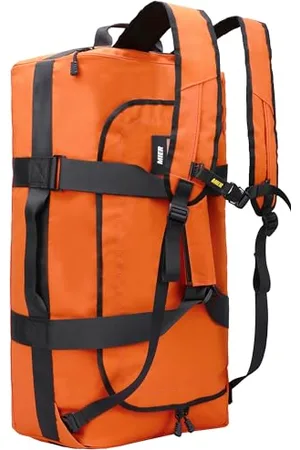 MIER Water Resistant Backpack Duffle Heavy Duty Convertible Duffle Bag with Backpack Straps for Gym, Sports, Travel, , 60L, Heavy Duty Duffle Backpack