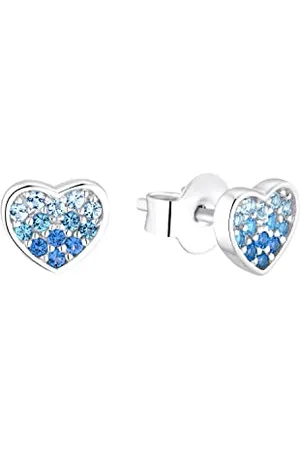 QS by s.Oliver Stud earrings 925 Sterling silver girls