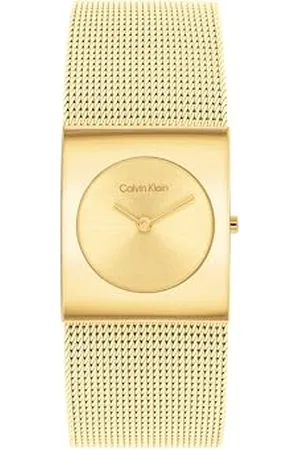 Calvin Klein Analogue Quartz Watch for Women CK Pulse Collection with Stainless Steel mesh Bracelet