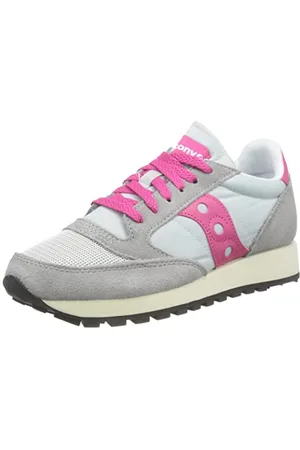 Saucony Jazz Original Vintage Trainers Grey & Pink - Womens