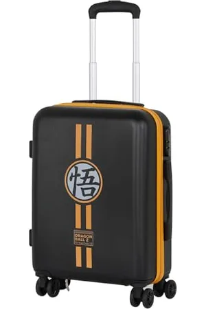Dragon Ball Symbol-ABS 4-Wheel Cabin Suitcase, Black, 20 x 38 x 55cm, Capacity 27 L