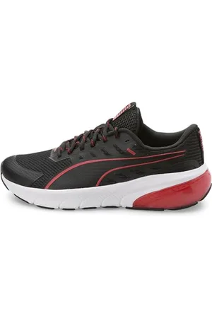 PUMA Unisex Adults Cell Glare Road Running Shoes, Black-For All Time Red, 4 UK