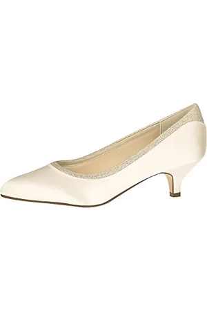 Rainbow Club Bobbie - Shimmer Low Heel Wedding Shoes, 5