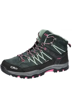 CMP Kids Rigel Mid Trekking Shoes Wp Hiking, Lake-Gloss, 5 UK