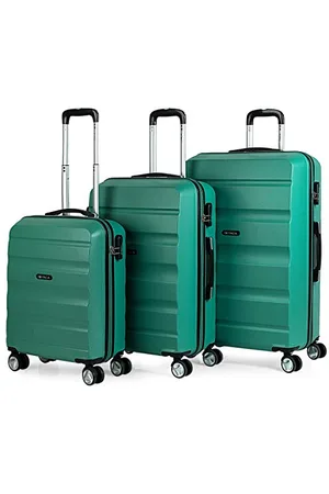 Itaca Set of 3 Rigid Travel suitcases 4 Wheels Trolley 55/67/77 cm abs. Resistant and Lightweight. Luggage. Small Cabin Approved, Medium and Large.