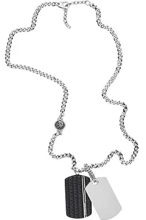 Diesel Necklace for Men , 60 cm + 5 cm Stainless Steel Necklace, DX1040040