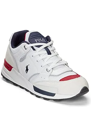 Ralph Lauren Trackster 200, Grey/Navy/White/Red, 7 UK