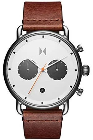 MVMT Analogue Quartz Watch for Men with Camel Brown Leather Strap - 28000010-D