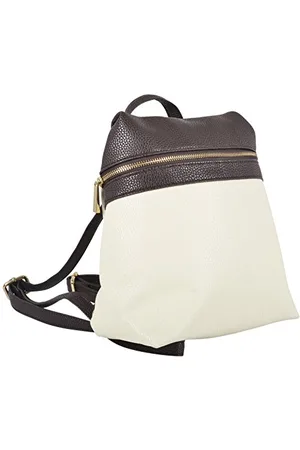 Paparazzi Womens Backpack Nevada Design Cream Brown Soft PU Leather Casual Daypack Comfortable Practical Fully Lined Travel Bag For School College Work Office Adjustable Straps Handbag