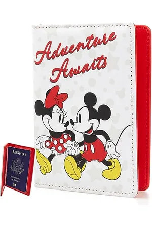 Disney Mickey & Minnie Mouse Passport Holder Travel Accessories - Officially Licensed, , Classic