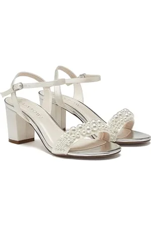 Rainbow Club Emma Wide Fit Pearl Detail Wedding Sandals, 8