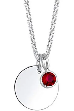 Elli Necklace Birthstone July Crystals 925 Sterling Silver