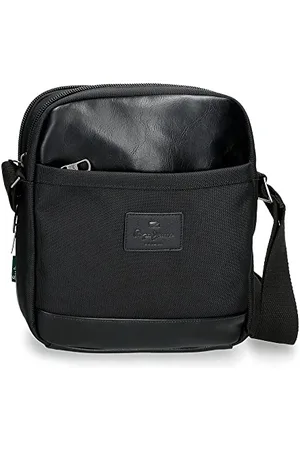 Pepe Jeans Sander Tablet Holder Shoulder Bag 22x27x8 cm Polyester with Synthetic Leather details