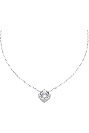 AMEN (P Diamonds, Colar Necklace 40+5 cm, Prata 925 (1.38 g), Diamond 0.6 cm CLSO60BB Brand, One Size, Metal, No Gemstone, one size, Metal, No Gemstone