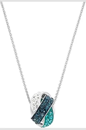 Amor Necklace with pendant 925 sterling silver woman necklace, with crystal, 45 cm, silver, comes in jewelry gift box