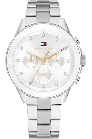 Tommy Hilfiger Analogue Multifunction Quartz Watch for Women with Stainless Steel Bracelets