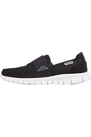 Kappa Unisex Taro Loafers, Black (Black/White 1110), 3 UK