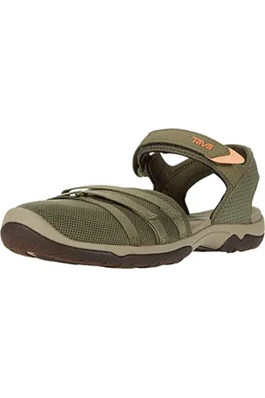 Teva Tira CT, Women Closed Toe Sandals, Green (Burnt Olive BTOL), 3 UK (36 EU)