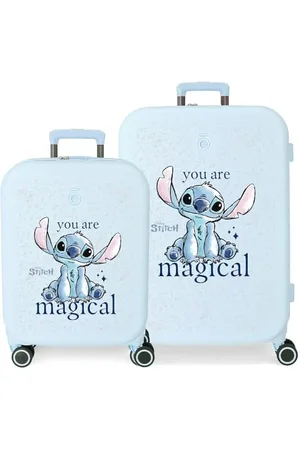 Disney Joumma Bags Stitch You are Magic Cabin Suitcase Set, Made of ABS, a Durable and Lightweight Material, Side Combination Lock, , Suitcase Set