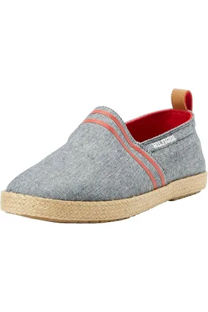 Tommy Hilfiger Men Espadrilles Basic Tommy Flat Cloth Shoes, Blue (Desert Sky), 44