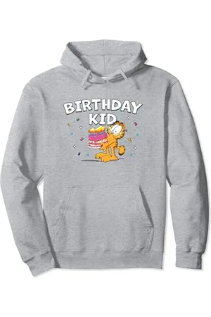 Garfield Birthday Kid Cake & Confetti Celebration Logo Pullover Hoodie