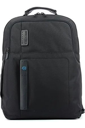 Piquadro P16 Unisex Leather and Fabric Backpack - Adult (Pack of 1), , Taglia unica, Business