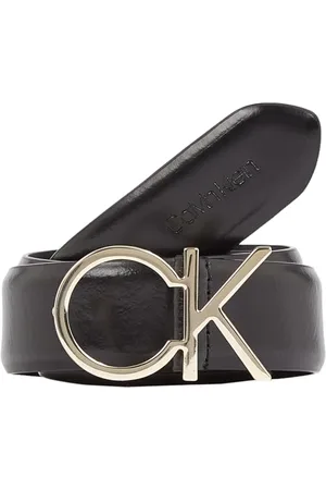Calvin Klein Women Re-LoCK CK Logo Belt 30MM Belts Black 85