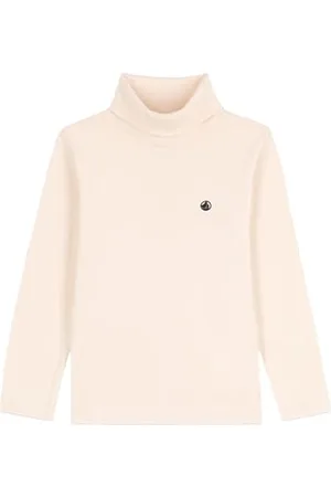 Petit Bateau Boys A072i Under-Sweater, White Avalanche, 5 Years UK