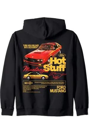 Tom Ford Mustang 1981 Hot Stuff with Pony Logo Zip Hoodie
