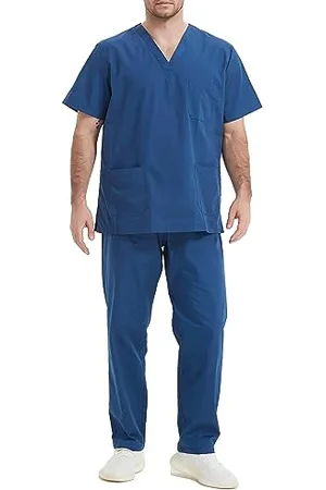 MISEMIYA Uniforms Unisex Scrub Set – Medical Uniform with Scrub Top and Pants - Ref.6801-6802 - Medium