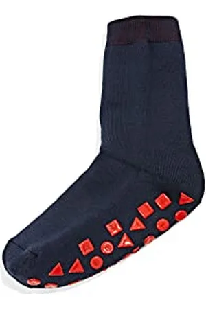 ESPRIT Unisex Kids Foot Logo Slipper Socks Sustainable Organic Cotton Blue Grey More Colours Thick Plain With Printed Silicone Nubs On Soles For An Improved Grip 1 Pair