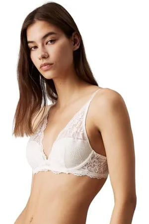 Calvin Klein Women’s Lightly Lined Stretch Plunge Bra, , 34D
