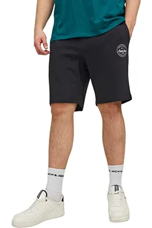 JACK & JONES Mens Track Shorts Original Sweat Short Mid Thigh Plus Size Half Pant UK, Colour, 42 Waist