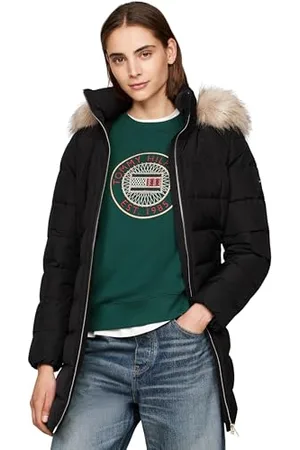 Tommy Hilfiger HERITAGE DOWN TYRA COAT WITH FUR WW0WW43234 XS