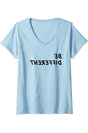 BE DIFFERENT Womens V-Neck T-Shirt
