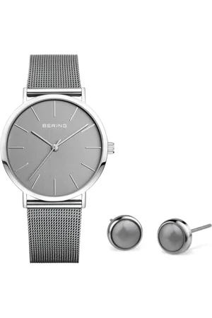 Bering Women Analogue Quartz Watch with Stainless Steel Strap 13436-309-GWP