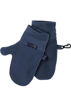 Playshoes Unisex Baby Fleece Baby Mittens Gloves, Blue , 6-12 months